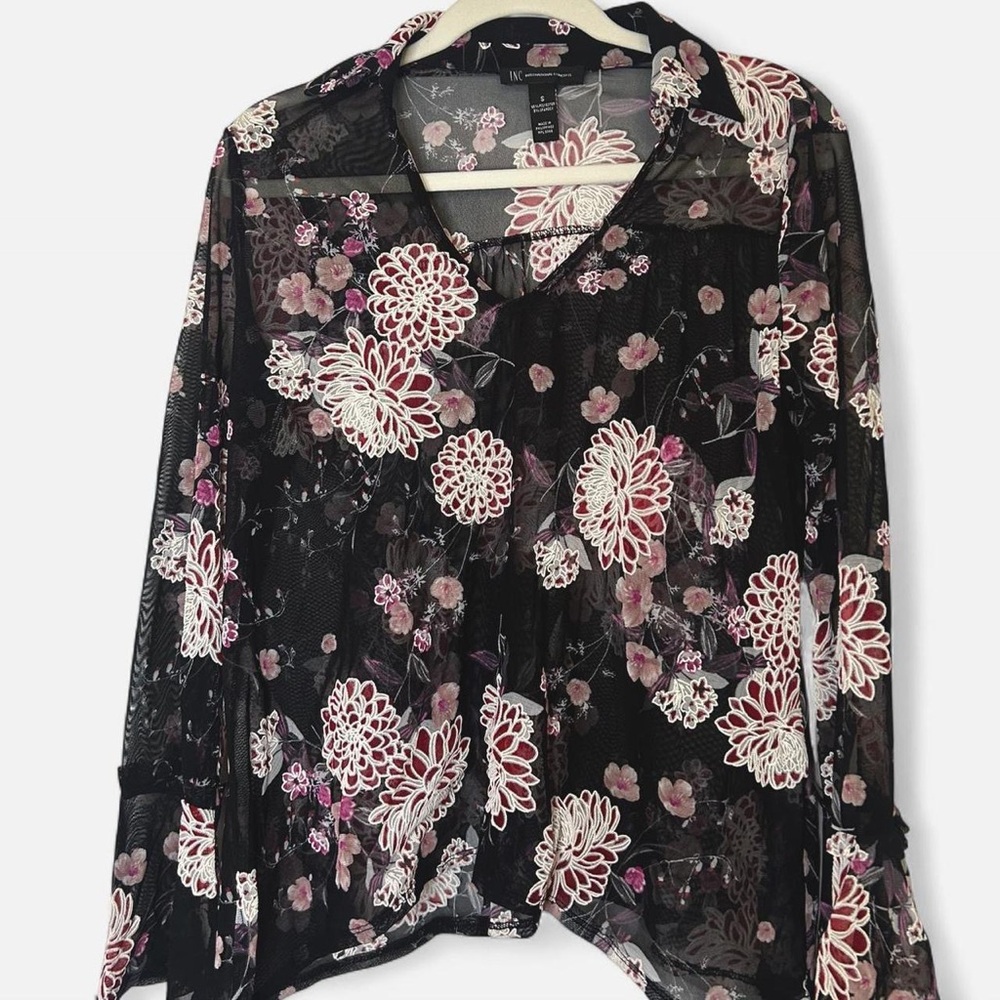 INC Sheet Floral Blouse